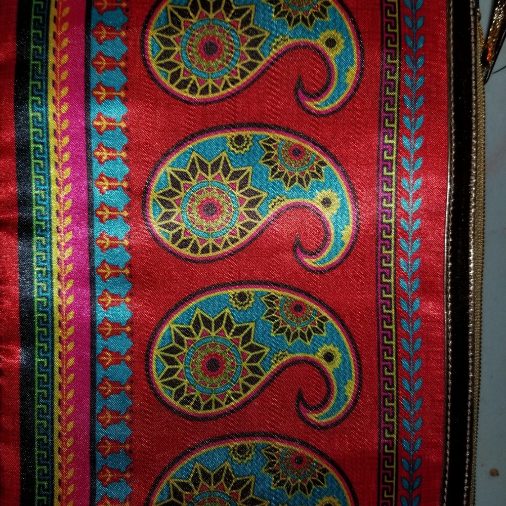 Indian Paisley Inspired Cosmetics Pouch